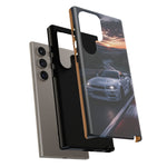 Skyline GT-R R34 White Nurburgring Speed Art Tough Phone Case