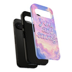 You Are Enough phone case | pastel cloud affirmation protective case