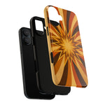 Gold Starburst 70s Retro Art Tough Phone Case