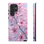 Pink Chrome Cherry Blossom Phone Case | Tough Cover