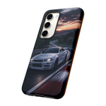 Skyline GT-R R34 White Nurburgring Speed Art Tough Phone Case