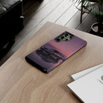 Sunset Skyline GT-R R32 phone case | car reflection, purple dusk