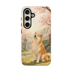 Akita under Cherry Blossoms Dog Breed Phone Case