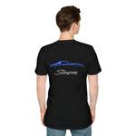 Retro Stingray Silhouette T-Shirt Minimalist Classic Car Outline Graphic Tee Car Lover Gift