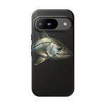 Snook Fishing Phone Case, Saltwater Portrait Black Cover, Gift