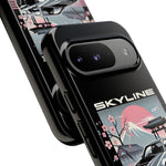 R34 Skyline GT-R Sakura Mountain JDM Tough Phone Case Gift