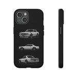 Silver Hakosuka Skyline Classic Sports Car Tough Phone Case for JDM Fans