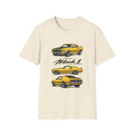Yellow 1969 Mach 1 T-Shirt | Classic Muscle Car Illustration
