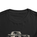 1959 Corvette Toddler T-Shirt – Black & Silver Classic Sports Car Graphic Tee