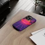 Classic Grid Sunset Vaporwave Art Tough Phone Case