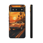 Orange Corvette C3 Stingray Sunset Palms Phone Case