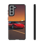 Red C4 ZR-1 King of the Hill Art Tough Phone Case