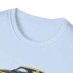 Yellow 1969 Mach 1 T-Shirt | Classic Muscle Car Illustration