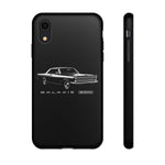 Vintage Galaxie 500 Phone Case | Classic Car Illustration, Black