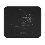 Modern Sports Car C8 Mouse Pad Dark Teaser Front End Desk Mat Sleek Automotive Office Gift