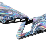 Chrome Metallic Swirl  Art Tough Phone Case