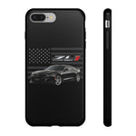 Black ZL1 Camaro Phone Case Muscle Car Tough Cover Gift Art