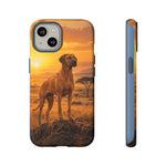 Rhodesian Ridgeback African Savanna Art Tough Phone Case