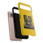 1969 Camaro Z28 Yellow Front View Muscle Car Tough Phone Case
