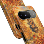 Yorkshire Terrier Jumping in Autumn Leaves Tough Case | Fall Dog Phone Cover
