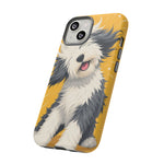 Sheepdog Hair Flip Phone Case Funny Dog Lover Gift