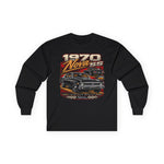 1970 Nova SS Muscle Car Long Sleeve Tee | Classic Car Racing Graphic