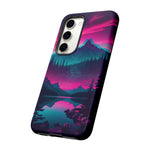 2 Rounds Canada Retina Artwork Vaporwave Phone Case – Landscape Aesthetic
