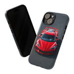 Red C8 Z06 Track Wing Tough Phone Case Cover Gift Art