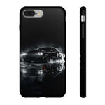 Black Sports Car Illustration 2023 Challenger SRT phone case | Car Drift Reflection