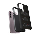 Black Silverado Classic Pickup Tough Phone Case for Chevy Truck Fans