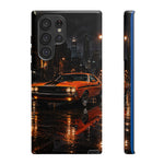 Challenger RT Phone Case, Rainy City Night Muscle Car Tough Cover