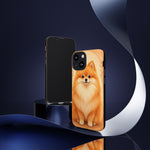 Pomeranian Tiny Fox Fluffy Art Tough Phone Case