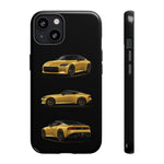 Gold Fairlady Z Classic Sports Car Tough Phone Case - 3 View