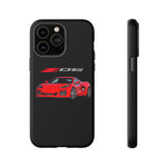 Red C8 Z06 Illustration Phone Case for Vette Owners | Tough Cover