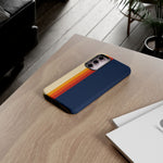 Retro Rainbow Stripe Phone Case | Tough Phone Case