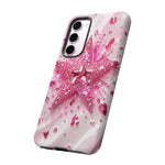 Pink Glitter Star Tough Case | Sparkle Phone Case