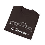 1955 Cameo Carrier Outline Silhouette Classic Truck T-Shirt Line Art Emblem Chevy Pickup Tee Fan Gift