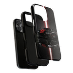Camaro ZL1 Phone Case, Black Red Racing Stripe Studio Cover, Gift