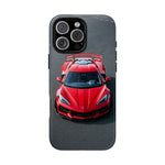 Red C8 Z06 Track Wing Tough Phone Case Cover Gift Art