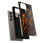 Burmese Golden Sable Portrait Art Tough Phone Case
