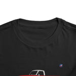 Toddler 1970 Chevy C10 Red & White Pickup Truck T-Shirt, Vintage Retro Tee