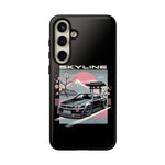 R34 Skyline GT-R Sakura Mountain JDM Tough Phone Case Gift