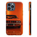 Orange Cuda Phone Case, 71 Classic Muscle Car Tough Cover