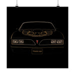 1978 Trans Am Poster Wall Art Print Classic Muscle Car Garage Decor Gift