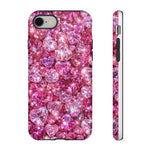 Pink Heart Gem Pattern phone case | Tough Case