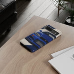 R34 Skyline GT-R Bayside Blue Tough Phone Case for 90s JDM Fans