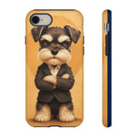 Schnauzer Mustache Boss Phone Case Funny Dog Lover Gift