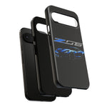 Blue C7 Z06 Sports Car Tough Phone Case Track Style Cover Gift