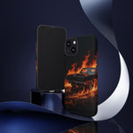 Black Charger Classic Muscle Flames Tough Phone Case Cover Gift