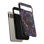 French Bulldog Galaxy Marble Art Tough Phone Case